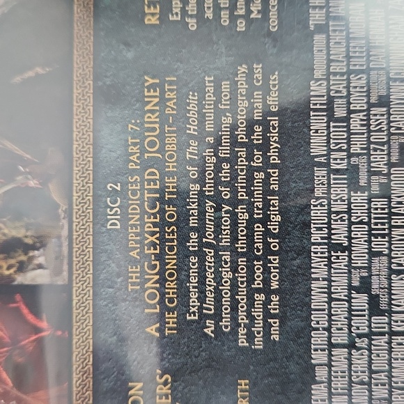 EXTENDED EDITION THE HOBBIT: AN UNEXPECTED JOURNEY 3 Blu Ray set MINT CONDITION - Picture 7 of 15
